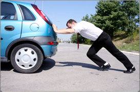 Phoenix Towing (602) 403-9177 Man in need of Roadside Service in Phoenix, Arizona.